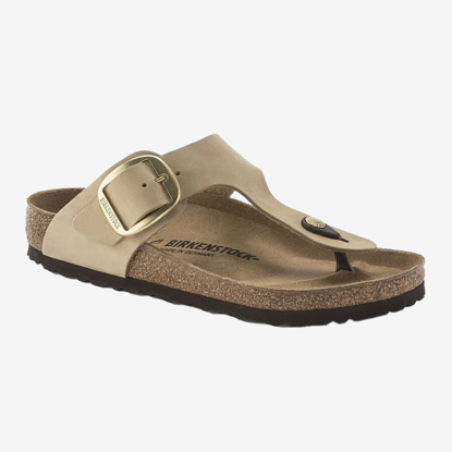BIRKENSTOCK natikači 1023966 GIZEH BIG BUCKLE  -regular- sandcastle