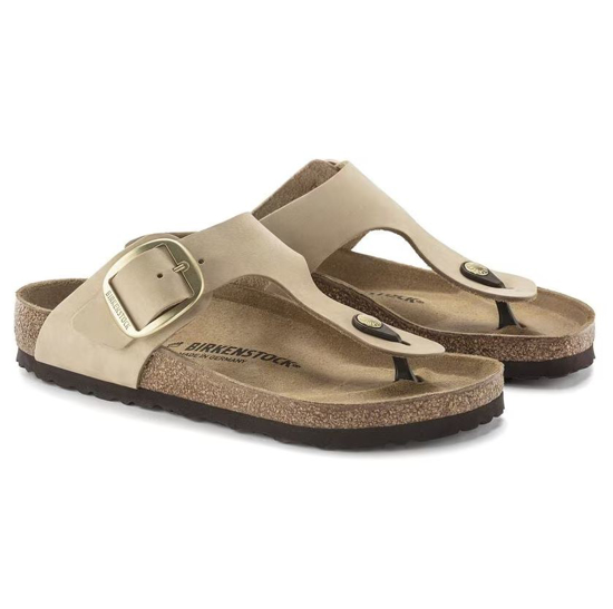 BIRKENSTOCK natikači 1023966 GIZEH BIG BUCKLE  -regular- sandcastle