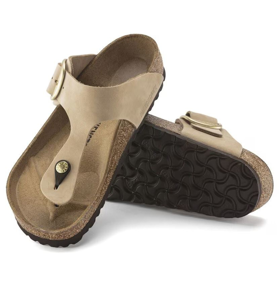 BIRKENSTOCK natikači 1023966 GIZEH BIG BUCKLE  -regular- sandcastle