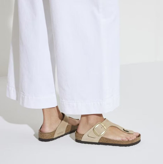 BIRKENSTOCK natikači 1023966 GIZEH BIG BUCKLE  -regular- sandcastle