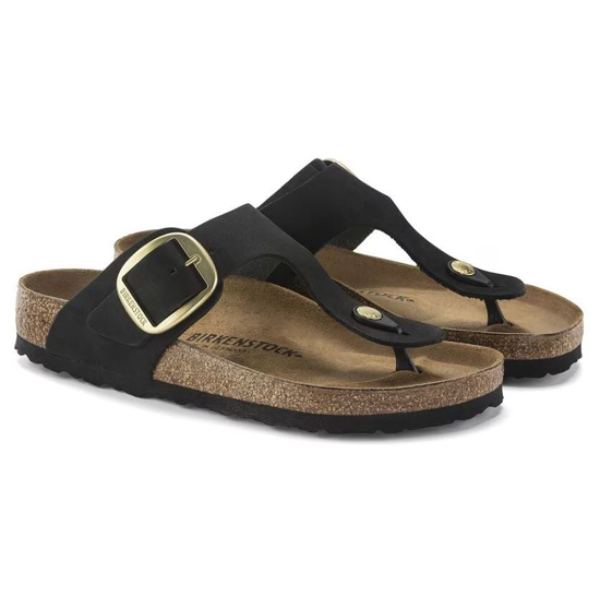 BIRKENSTOCK natikači 1024019 GIZEH BIG BUCKLE  -regular- black