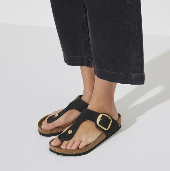 BIRKENSTOCK natikači 1024019 GIZEH BIG BUCKLE  -regular- black
