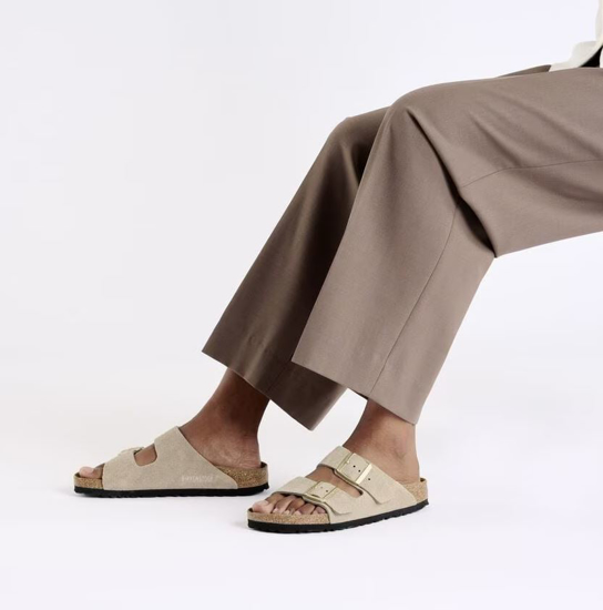 BIRKENSTOCK natikači 1029260 ARIZONA -narrow-  sandcastle