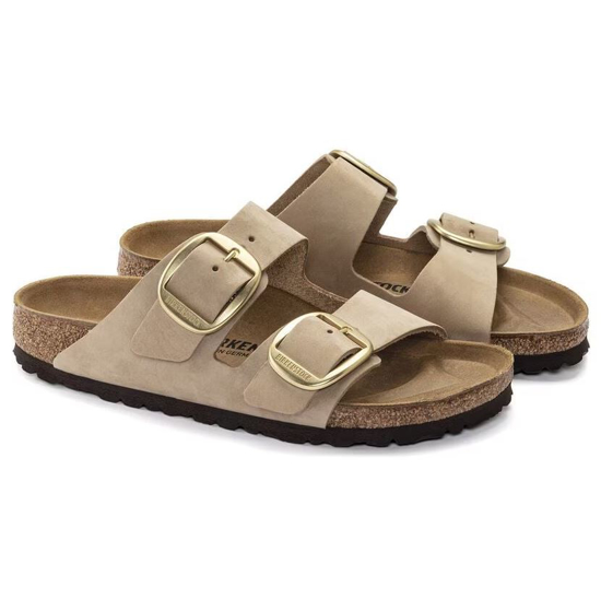 BIRKENSTOCK natikači 1024064 ARIZONA BIG BUCKLE -narrow- sandcastle