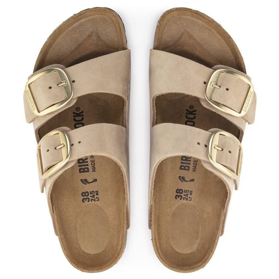 BIRKENSTOCK natikači 1024064 ARIZONA BIG BUCKLE -narrow- sandcastle