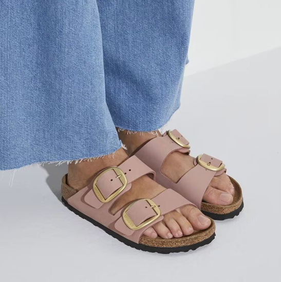 BIRKENSTOCK natikači 1024074 ARIZONA BIG BUCKLE -narrow- old rose