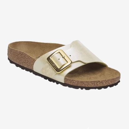 BIRKENSTOCK natikači 1029393 CATALINA LUXE BUCKLE -narrow- pearl white