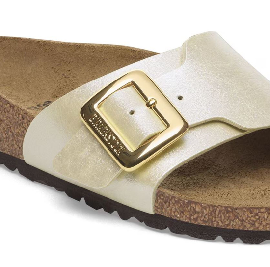 BIRKENSTOCK natikači 1029393 CATALINA LUXE BUCKLE -narrow- pearl white