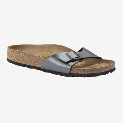 BIRKENSTOCK natikači 1021532 - narrow - black metalic