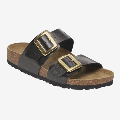 BIRKENSTOCK natikači 1029457 1029492 SYDNEY LUXE BUCKLE -narrow- graceful licorice