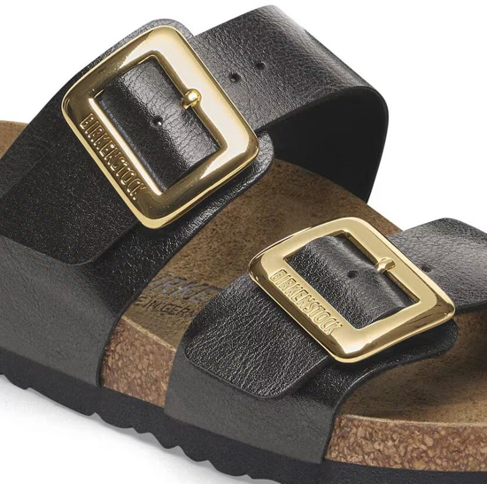 BIRKENSTOCK natikači 1029457 1029492 SYDNEY LUXE BUCKLE -narrow- graceful licorice