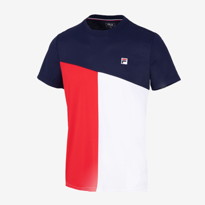 FILA m tenis majica FBM251320 1502 CHRISTIAN navy red white