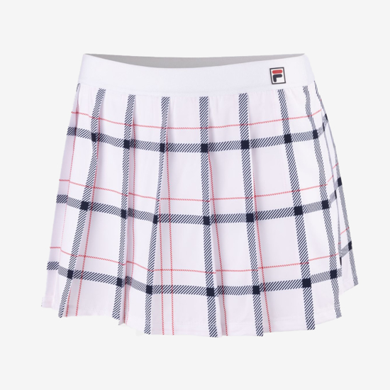FILA ž tenis krilo FBL251601 05155 SKORT LIV white check comb