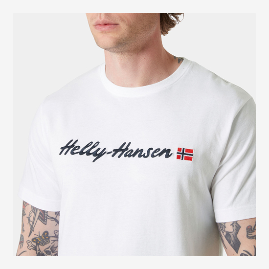 HELLY HANSEN m majica 54599 001 CORE GRAPHIC T-SHIRT 2.0 white