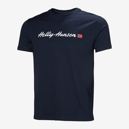 HELLY HANSEN m majica 54599 597 CORE GRAPHIC T-SHIRT 2.0 navy