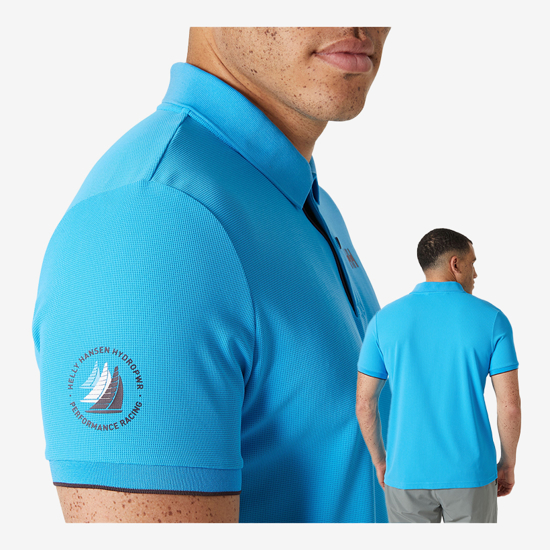 HELLY HANSEN m polo majica 34367 645 OCEAN POLO 2.0 cyan