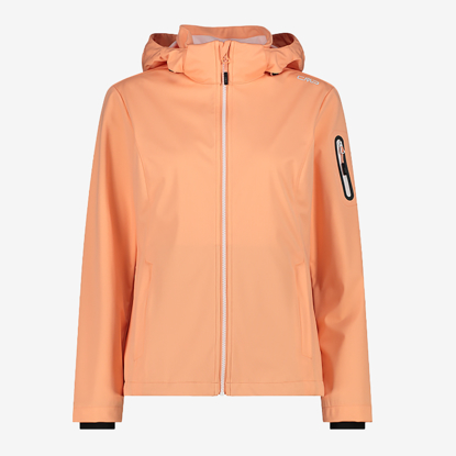 CMP ž softshell 39A5016 C520  LIGHT SOFTSHELL JACKET WITH DETACHABLE HOOD salmon