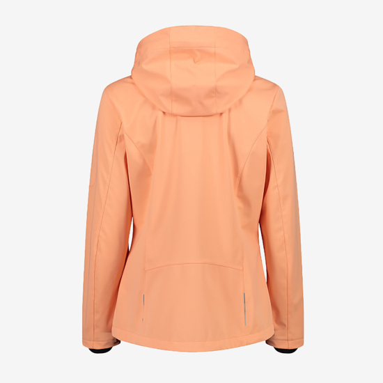 CMP ž softshell 39A5016 C520  LIGHT SOFTSHELL JACKET WITH DETACHABLE HOOD salmon