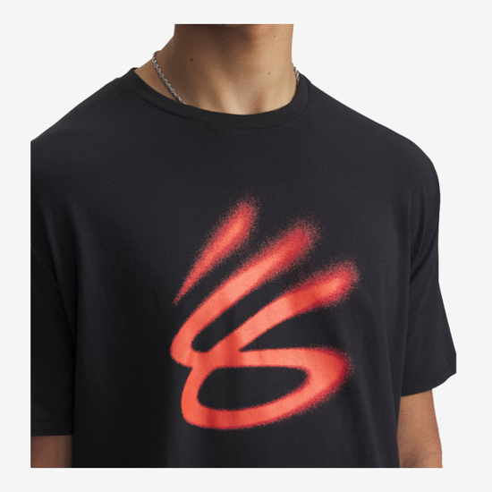 UNDER ARMOUR m majica 1390407-001 CURRY PLAYABLE MEN'S T-SHIRT black fire