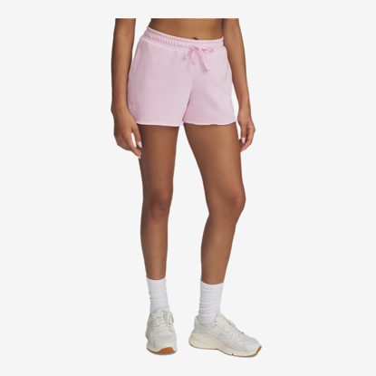 UNDER ARMOUR ž hlače 1389657-647 RIVAL TERRY SHORTS prime pink white
