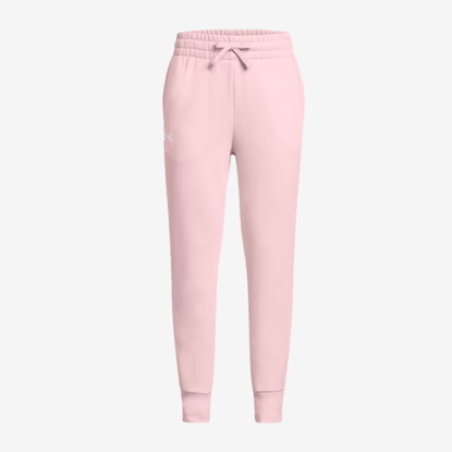 UNDER ARMOUR otr hlače 1379525-647 RIVAL FLEECE prime pink white