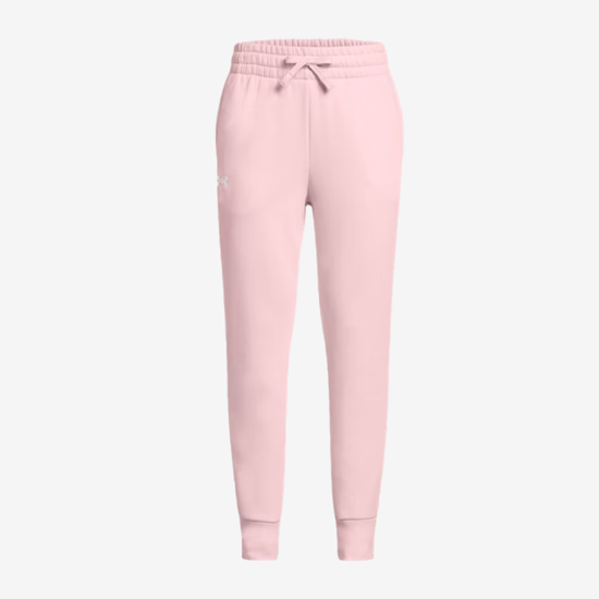 UNDER ARMOUR otr hlače 1379525-647 RIVAL FLEECE prime pink white