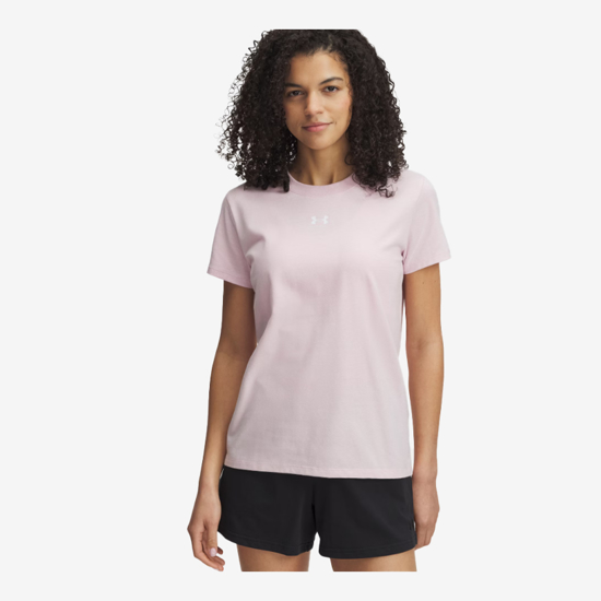 UNDER ARMOUR ž majica 1383648-648 RIVAL CORE SHORT SLEEVE prime pink white