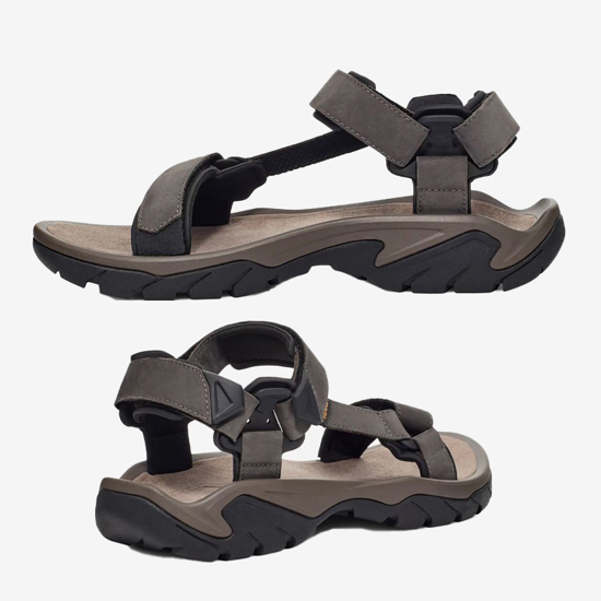 TEVA m sandali 1099442 DGGR TERRA FI 5 UNIVERSAL LEATHER dark gull grey