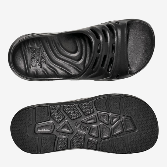 TEVA m natikači 1164651 BLK APRETRAIL SLIDES SANDALS black