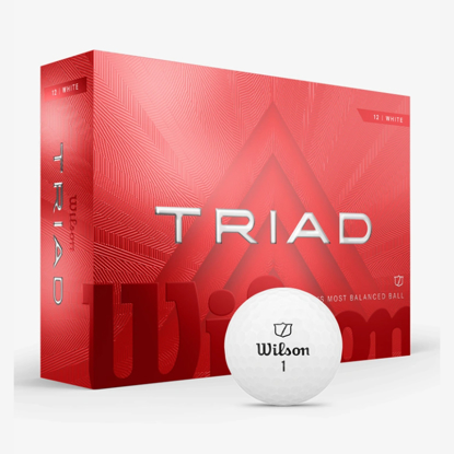 WILSON žogice za golf WG2009001 TRIAD GOLF BALLS white