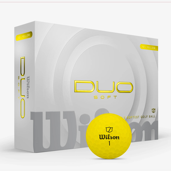 WILSON žogice za golf WG2009104 DUO SOFT GOLF BALLS yellow