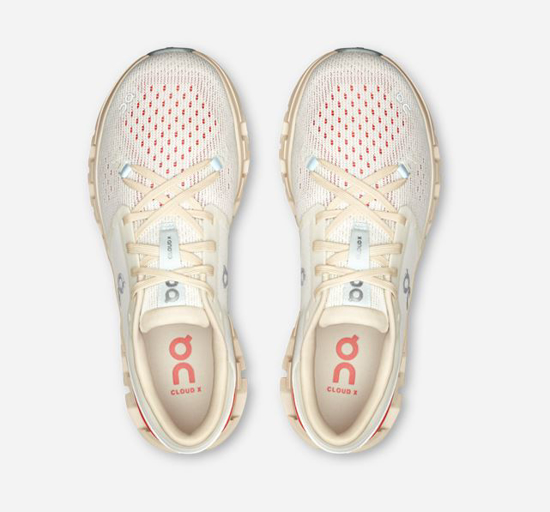 On ž copati 3WE30073297 CLOUD X 4 ivory salmon