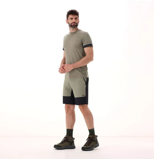 CMP m hlače 34T7657 E663 BERMUDA IN 4-WAY STRETCH MATERIAL sage