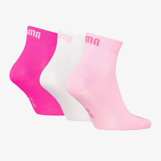 PUMA nogavice 701230337 422 QUARTER pink white