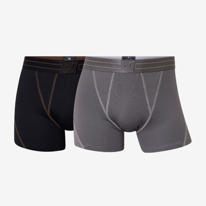 CR7 m spodnje hlače 8514-49-343 MICROFIBER  FASHION TRUNK 2-PACK grey black