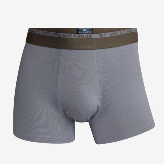 CR7 m spodnje hlače 8502-49-455 MICROFIBER  FASHION TRUNK 2-PACK grey beige