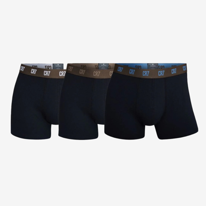 CR7 m spodnje hlače 8100-49-698 COTTON BLEND TRUNKS 3-PACK black