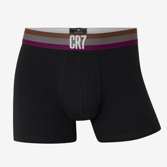 CR7 m spodnje hlače 8100-49-704 COTTON BLEND TRUNKS 3-PACK black grey