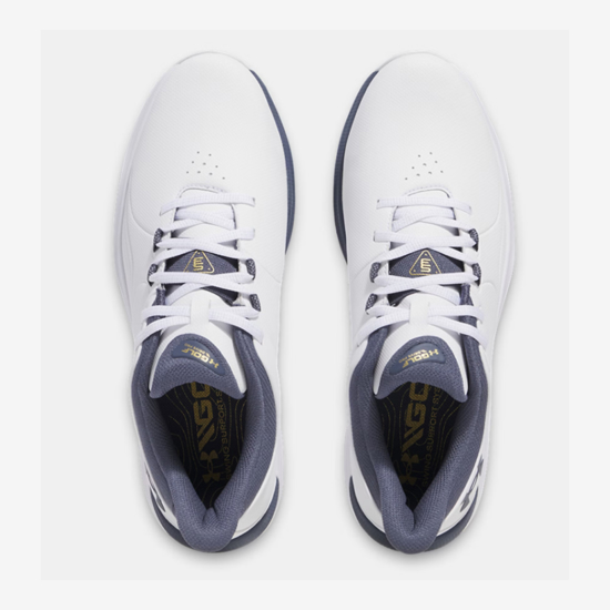 UNDER ARMOUR m golf čevlji 3026921-102 DRIVE PRO SPIKELESS white metallic gold