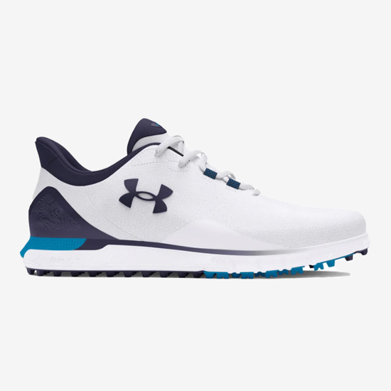 UNDER ARMOUR m golf čevlji 3026922-101 DRIVE FADE SPIKELESS white midnight blue