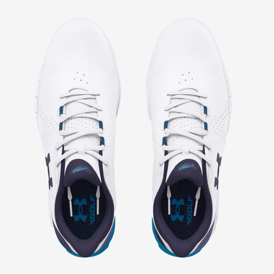 UNDER ARMOUR m golf čevlji 3026922-101 DRIVE FADE SPIKELESS white midnight blue