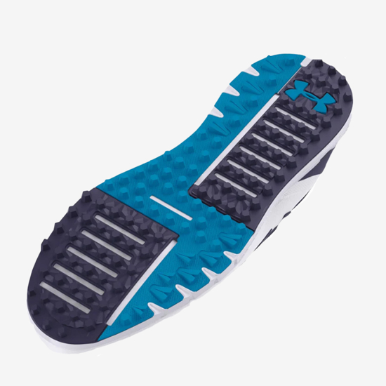 UNDER ARMOUR m golf čevlji 3026922-101 DRIVE FADE SPIKELESS white midnight blue