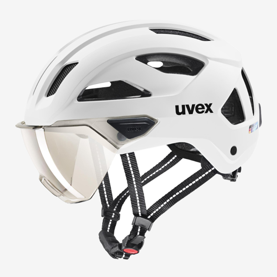 UVEX odr kolesarska čelada 410731021 STRIDE VISOR white matt