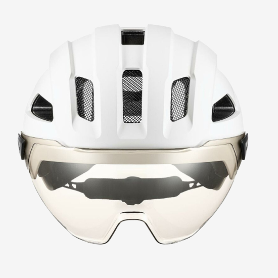 UVEX odr kolesarska čelada 410731021 STRIDE VISOR white matt
