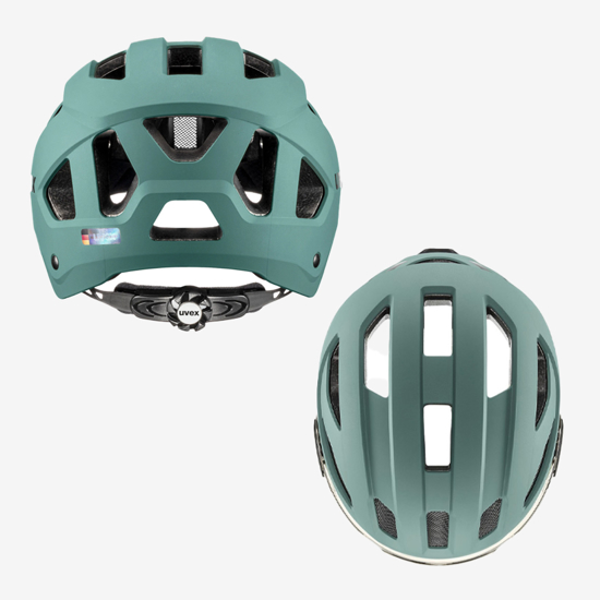 UVEX odr kolesarska čelada 410732021 STRIDE VISOR sage green