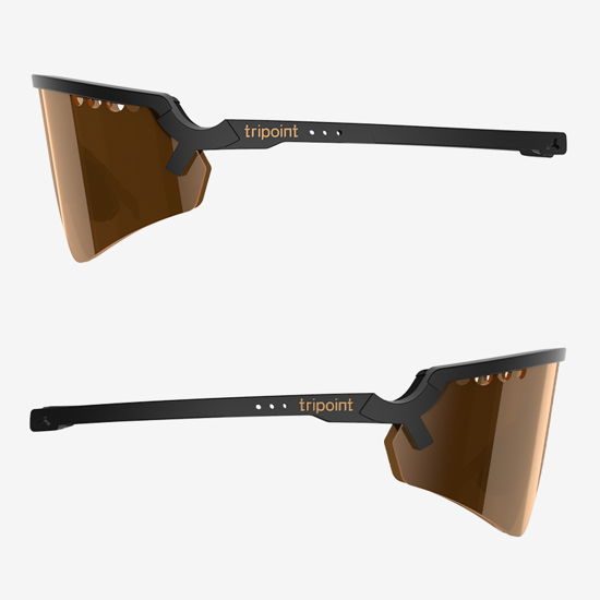 TRIPOINT športna očala TS0007S013 CHOBE Matte Black Brown Multi