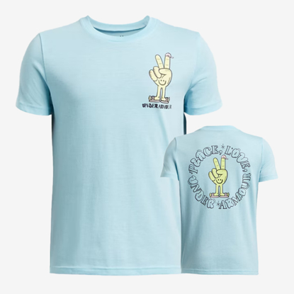 UNDER ARMOUR otr majica 1390009-494 PEACE LOVE stream sonic yellow