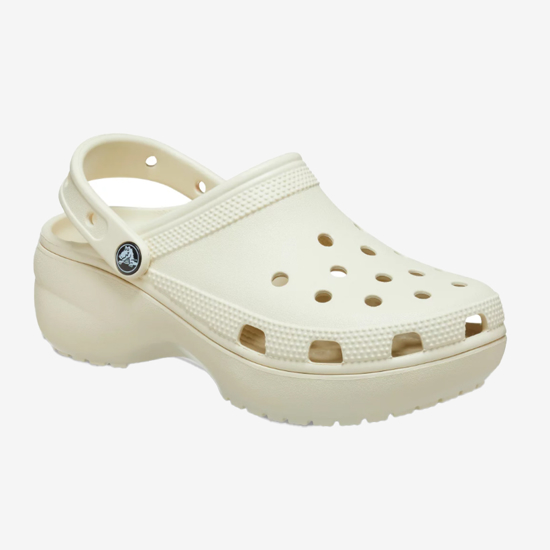 CROCS classic platform clog 206750 bone