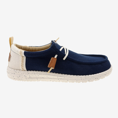HEYDUDE m čevlji 43086-4UA WALLY SUMMER LINEN sargasso blue white