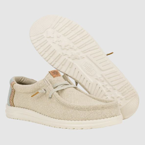 HEYDUDE m čevlji 43085-1UH WALLY JUTE stone grey iceberg green